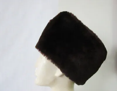 Men's Brown Bon Mouton Lamb Fur Hat MINT • $65