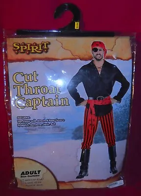 Spirit Costume Pirates Of The 7 Seas Captain Cutthroat - Adult MEDIUM 40-42 NEW! • $12.50