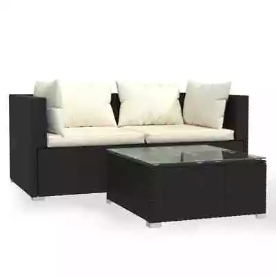 3-Piece Outdoor Sofa Set Garden Patio Lounge Chairs Rattan Furniture Setting • $324.86