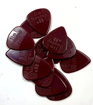 Dunlop Guitar Picks 12 Pack Nylon 1.25mm (44P1.25) • $10.15