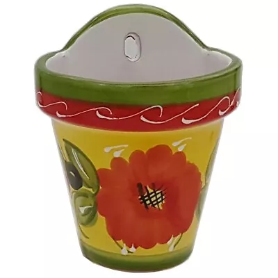 £13.99 • Buy Spanish Terracotta Wall Planter 17 Cm X 14 Cm Spanish Handmade Ceramic Pottery