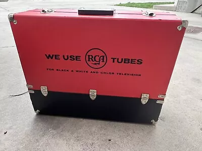 RCA Radio / Repairman Tube Carry Case Caddy Radio 22.25  X 17.25  X 8.25   Full  • $200