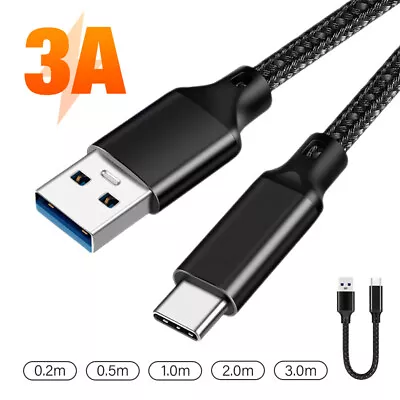 USB A To USB C Cable 10Gbps Data Transfer 60W Fast Charging Cord IPhone 15 2m 3m • $10.68