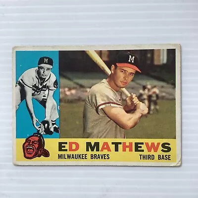 Ed Mathews 1960 Topps #420 Milwaukee Braves • $19.50