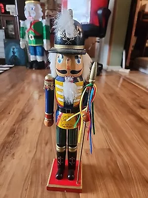 Nutcracker Figure With Ribbons 16” Tall Multicolor  • $19.99