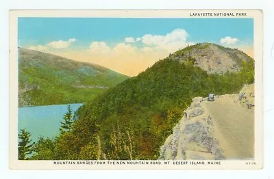 Mt. Desert Island Maine Mountain Ranges From The New Mountain Road (MmiscME170 • $3.99