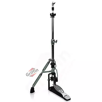 GRIFFIN 2 Leg Hi-Hat Stand - Percussion No Leg High Hat Pedal Cymbal Drum Mount • $102