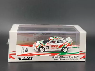 Tarmac Works Mitsubishi Lancer Evolution V Super N1 Endurance Castrol 1/64 • $17.99