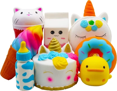 $57.63 • Buy 8 Pack Squishies Jumbo Slow Rising Squishy Toys,Soft Unicorn Cake Ice Cream Donu