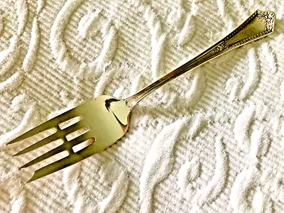 Antique Sterling INTERNATIONAL CHESTERFIELD 1914 Barred Salad Dessert Fork Mono • $36.99