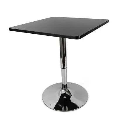 Bar Dining Table Rotary Square Pub Table Height Adjustable 360 Degree Swivel • $60.80