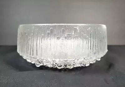 Vintage Iittala Finland Tapio Wirkkala Textured Scandinavian Design Glass Bowl  • £52.07