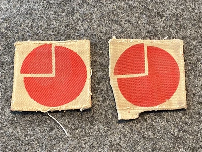 £24.99 • Buy Original Pair Of British WW2 4th Infantry Division Printed Formation Sign/Patch