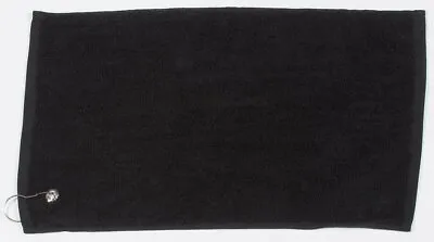 Towel City Luxury Range Golf Towel (TC013) - Soft Cotton Golf Bag Hook Towel • £8.99
