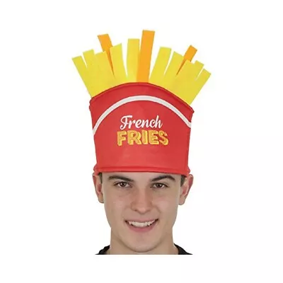 French Fries Hat Fast Food Employee Costume McDonald's Burger King Food Fry Gift • $21.37