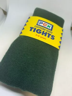 £2.50 • Buy Pex Cotton Soft Girls Tights Bottle Green