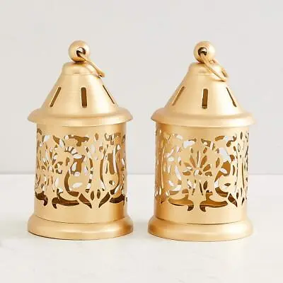 Moroccan Moksha Hanging Lantern Lamp With Tealight Candle Holder (Set Of 2 )  • $54.87