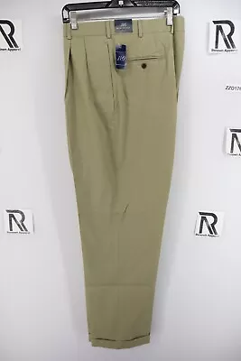 NWT Mens Brooks Brothers Khaki Chino Golf Pants Size 38 X 34L Brown Classic • $24.38