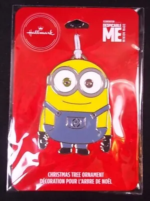 Hallmark Despicable Me MINION BOB Flat Metal Christmas Ornament On Card 2019 NEW • $7.15