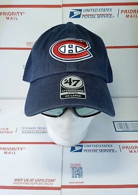 '47 Franchise Montreal Canadiens Hat Men's XXL Fitted Navy Blue Baseball Cap NHL • $29.99