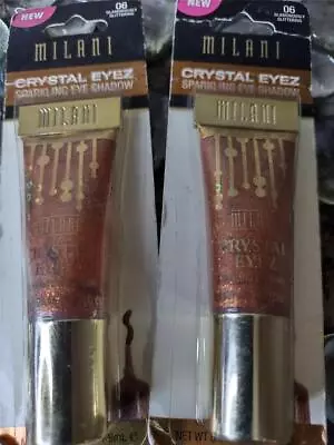 Lot Of 2 Milani CRYSTAL EYEZ Sparkling EyeShadow Gel # 06 GLAMOROUSLY GLITTERING • $17.95