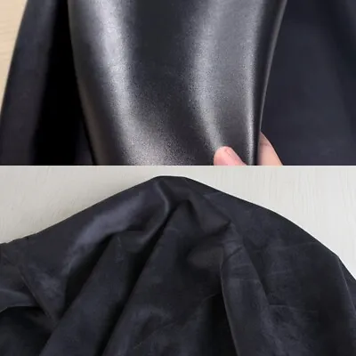 £31.25 • Buy Faux Leather Fabric Thick Fleece Lined PU Cloth Stretch DIY Sew Craft 150*100 Cm