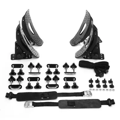 $53.99 • Buy 4 Saddle Universal Kayak Carrier W/ Straps Watercraft Roof Rack Arm Canoe Loader