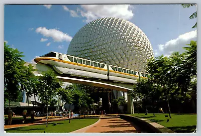 Walt Disney World Epcot Center Future World Monorail Posted 1987 Postcard • $4.99