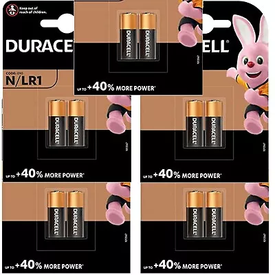 DURACELL N LR1 MN9100 E90 AM5 KN 1.5v Alkaline Batteries • £3.74