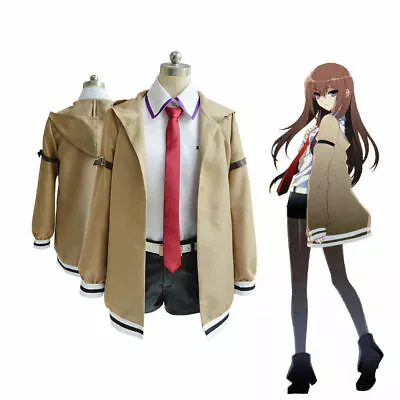 Steins Gate Cosplay Costume Kurisu Makise Uniforms Full Set Custom Made • $62