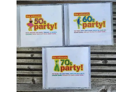 Ultimate 50's 60's 70's Party CD Set. X3. Time Life. 2003 • £5