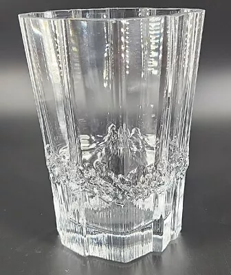 Vintage Iittala Pallas Modernist Brutalist Vase Tapio Wirkkala  MCM Glacier Ice • £35.67