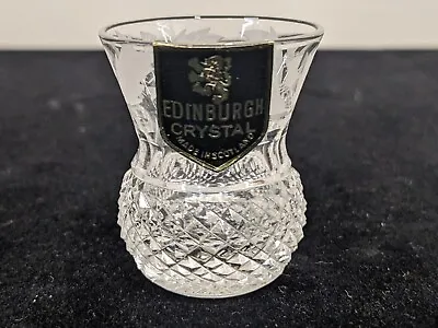 £30 • Buy Edinburgh Crystal Thistle Pattern - Small 5cm Tot / Shot Glasses - SIGNED