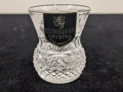 £30 • Buy Edinburgh Crystal Thistle Pattern - Small 5cm Tot / Shot Glasses - SIGNED