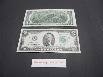 U.s. $2 Two Dollar Bill Circulated Bank Note Cash Money Real Currency Item #34. • $2.75