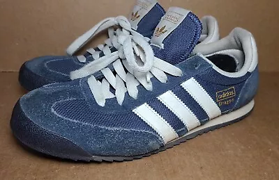 Men's Adidas Dragon Trainers In Navy Blue / White In Size 8 US        (S9) • $31.49