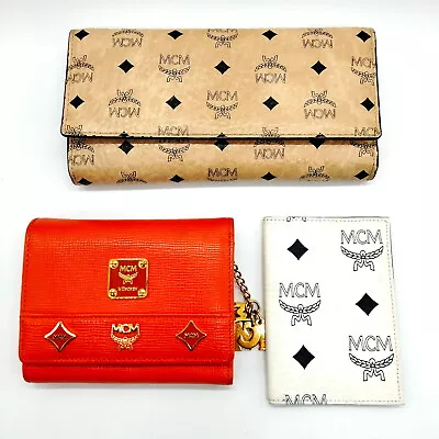 MCM Wallet MCM  Wallet Long Wallet And Others 3 Set Oranges PVC 3352338 3352338 • $2.25