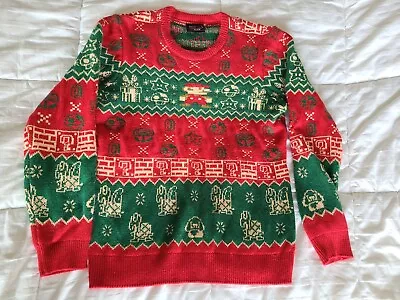 $34.97 • Buy Super Mario Bros Men's Sz XL Ugly  Xmas Christmas Holiday Sweater Nintendo