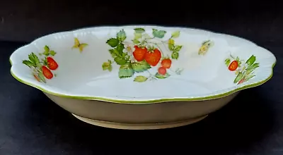 Bone China Queens/rosina China Virginia Strawberry Oval Serving Bowl • £20