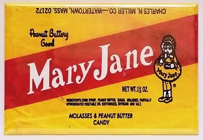 Mary Jane MAGNET 2 X3  Refrigerator Locker Vintage Retro Candy Food • $6.95