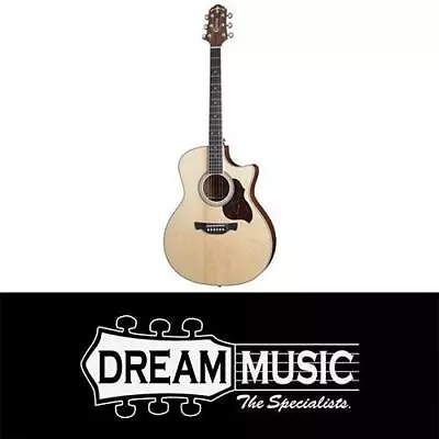 Crafter GAE 6/N GA Cutaway Acoustic Electric Guitar W/Hard Case $200 OFF RRP$799 • $599