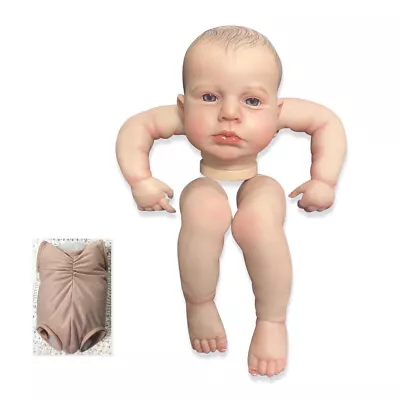 19in Painted Reborn Doll Kits With Soft Cloth Body Loulou Unfinished Doll Parts • £35.18