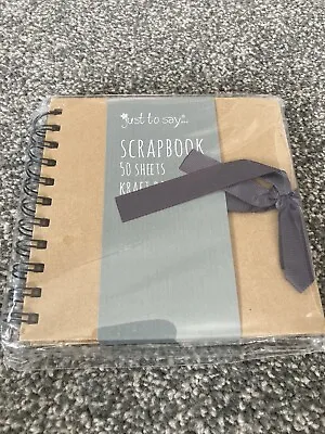 Just To Say Hardback Scrapbook Suitable For Party Guests To Write Messages In • £3