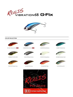 Duo Realis Vibration 68 G-Fix - 3/4 Oz Lipless Crankbait - Choose Color • $13.99