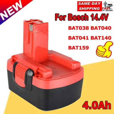 £12.89 • Buy NEW 14.4V 4000mAh Ni-MH Battery For Bosch BAT038 BAT040 GSR GSB14.4VE-2 PSR1440