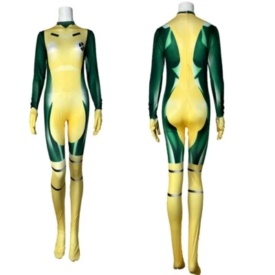 $19.52 • Buy Cosplay X-Men Rogue Anna Marie Jumpsuit Superhero Adult Kids Bodysuit Zentai