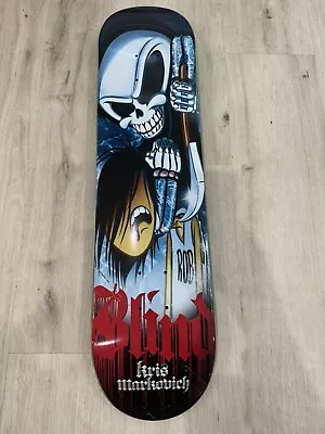 RARE VINTAGE Blind Kris Markovich Reaper Skateboard Deck Popsickle Pro Model • $200