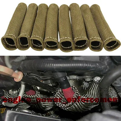 $19.99 • Buy 2500° Titanium Spark Plug Wire Sleeve Boot Heat Shield Protector For LS1/LS2/LS4