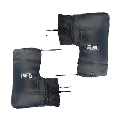 Motorcycle Handlebar Gloves Hand Warmer Handle Bar Cover Protective Waterproof • $28.70