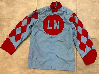 Vintage Horse Racing Jockey Silks Jacket Blue & Red LN Sipp Silks • $99.95